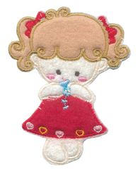 Nažehlovací aplikace velké - panenka